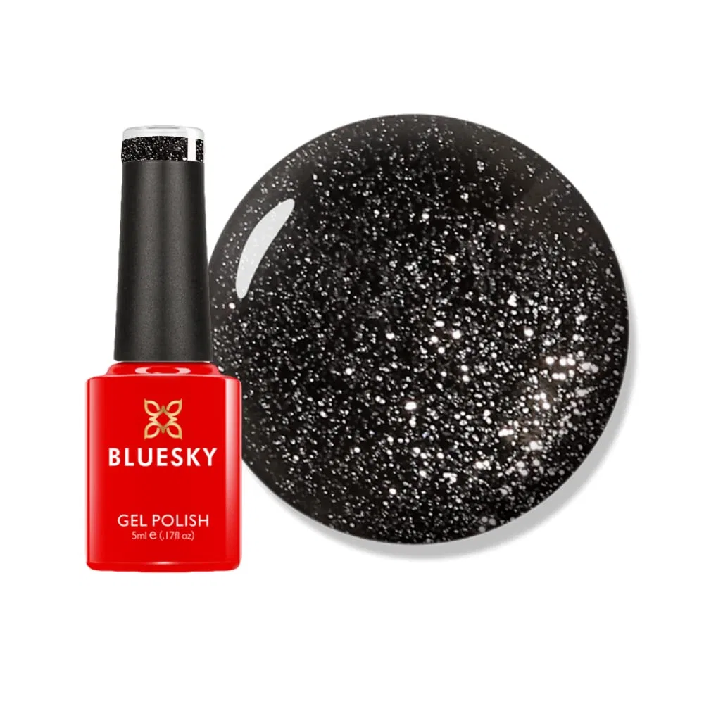 Гель-лак для ногтей Bluesky Abyss Black Fine Glitter 5 мл Bluesky, Black