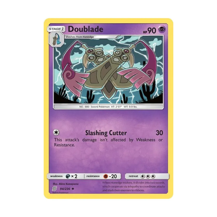 

CCG Даблэйд (U) #94/236, Pokemon - SM - Unified Minds - Singles