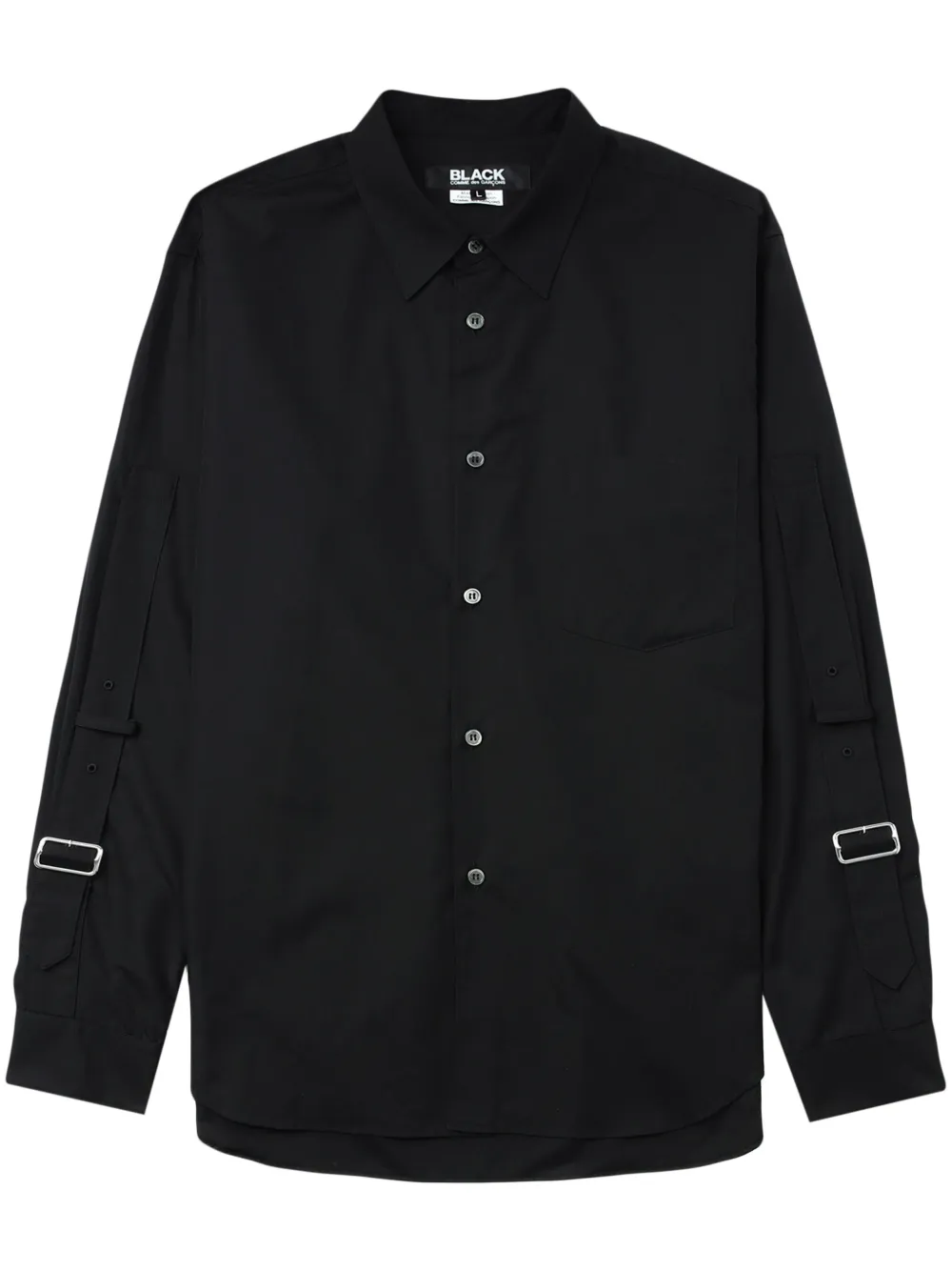 

Рубашка с пряжками Black Comme Des Garçons, черный