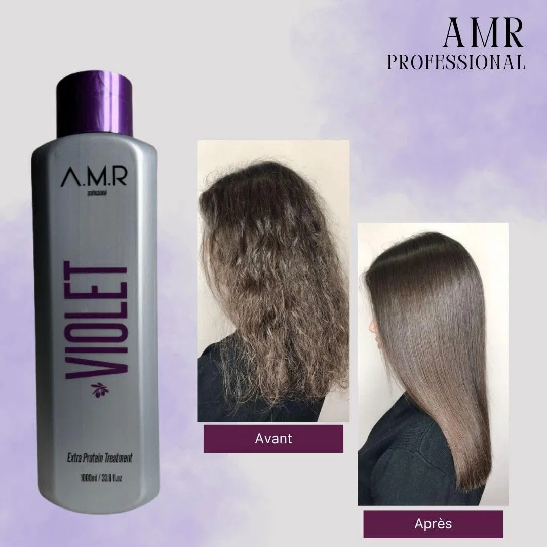 Протеиновое разглаживающее средство Violet AMR Extra Protein Treatment Formula Free A.M.R Professional — фото 4