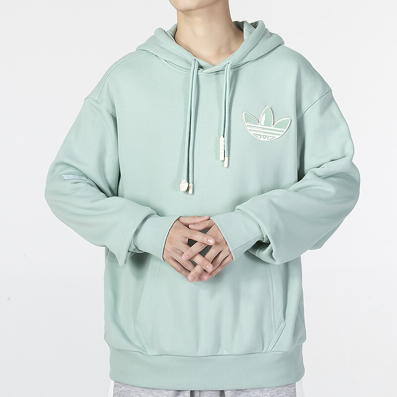 ADICOLOR Толстовка мужская зеленая Adidas Originals, зеленый — фото 3