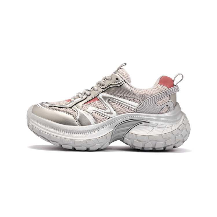 

Кроссовки женские толстые низкие Josiny, цвет Silver/Pink