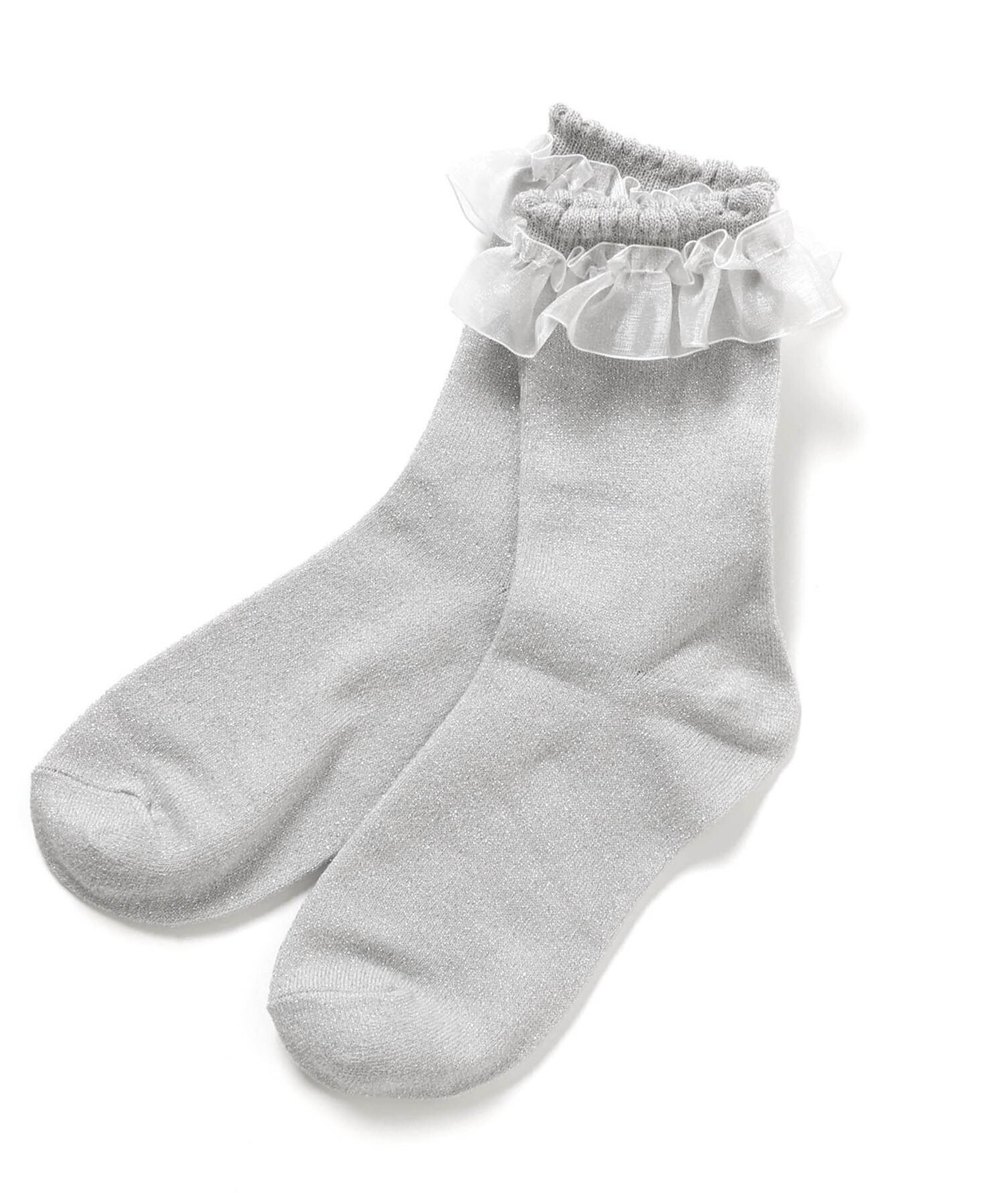 Носки с оборками из тюля BREEZE, Gray