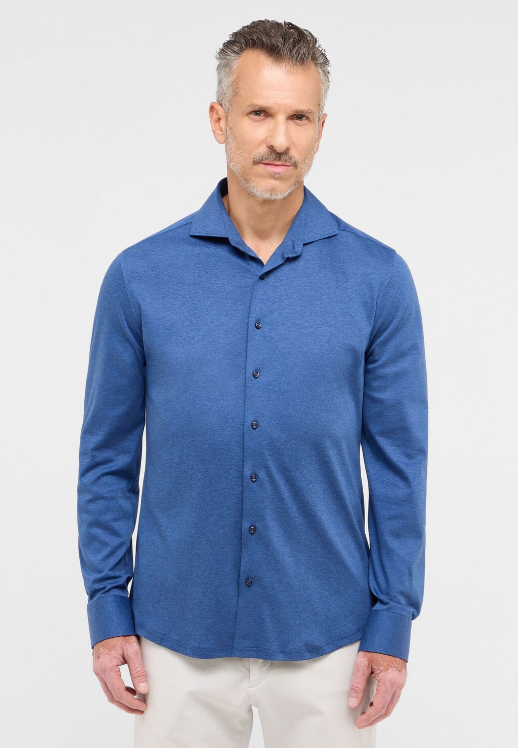 

Рубашка из джерси SLIM FIT ETERNA, синий