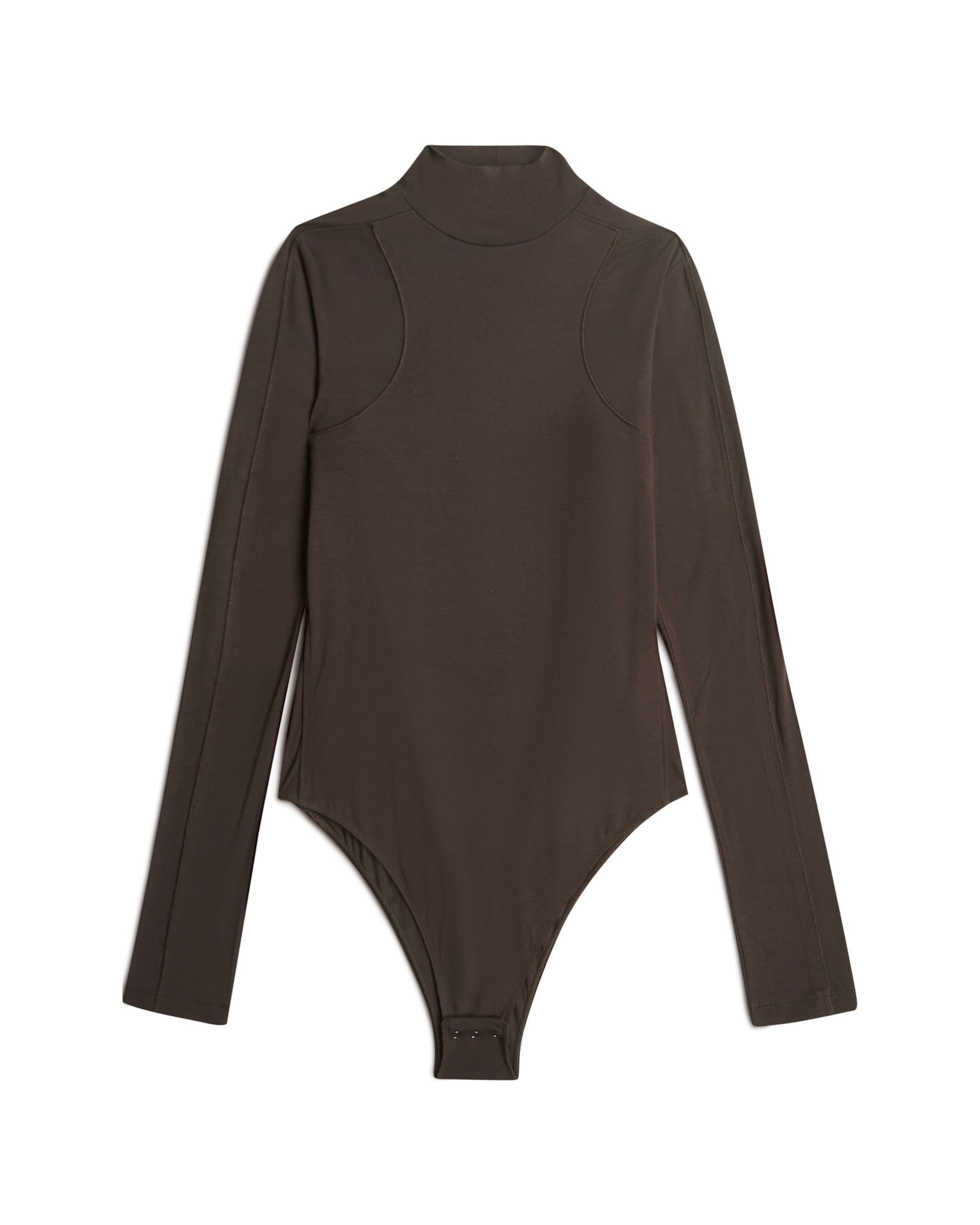 

G-STAR Футболка-боди 'Slim Body' в коричневом цвете