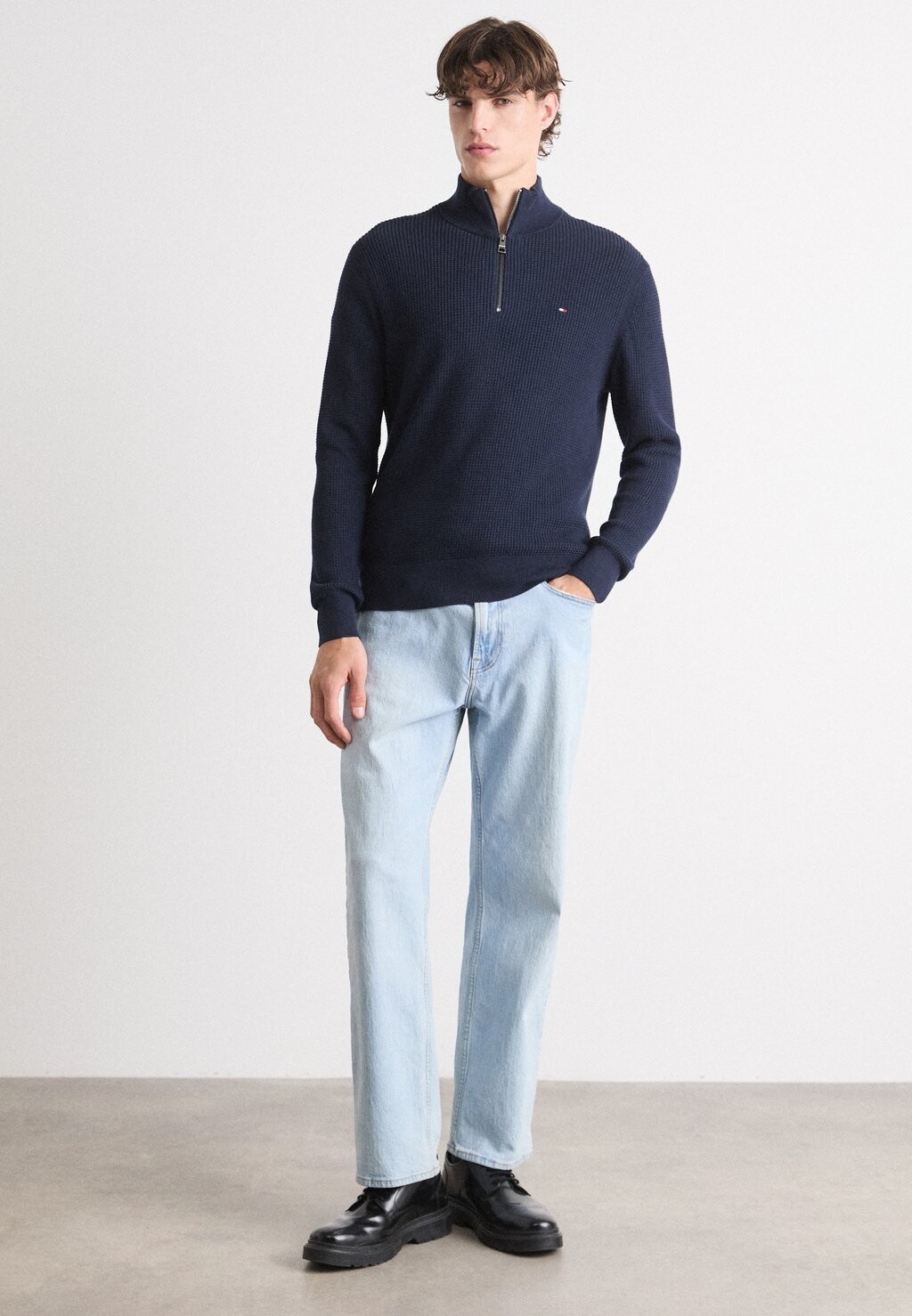

Джемпер STRUCTURE ZIP MOCK Tommy Hilfiger, темно-синий