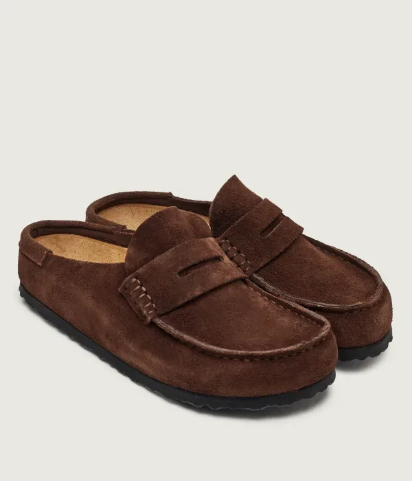 Лоферы Birkenstock Naples Wrapped Suede Leather, коричневый
