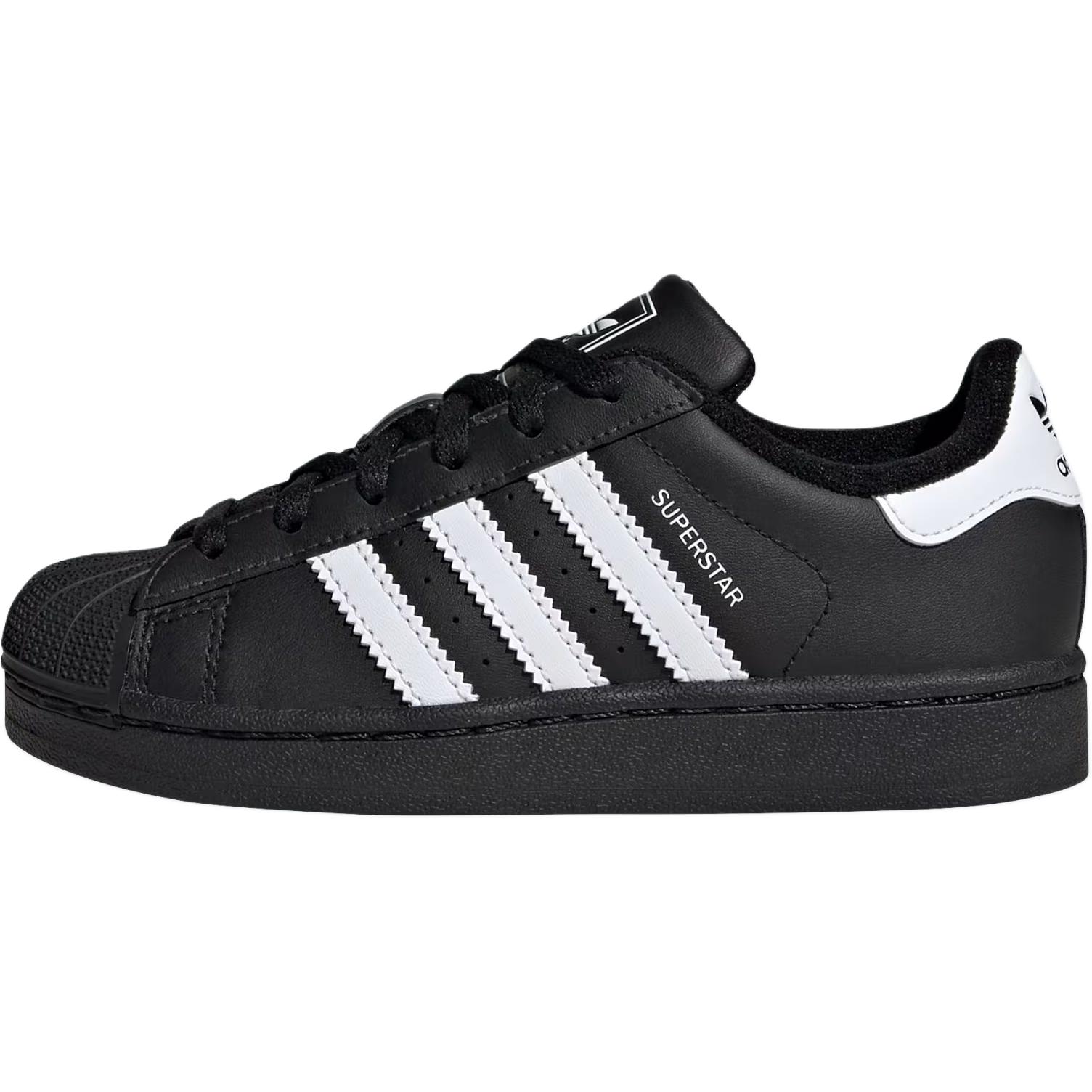 

Adidas Originals Superstar 2 Cushioning Low top детские кроссовки для скейтбординга Black, возраст 3-7 лет