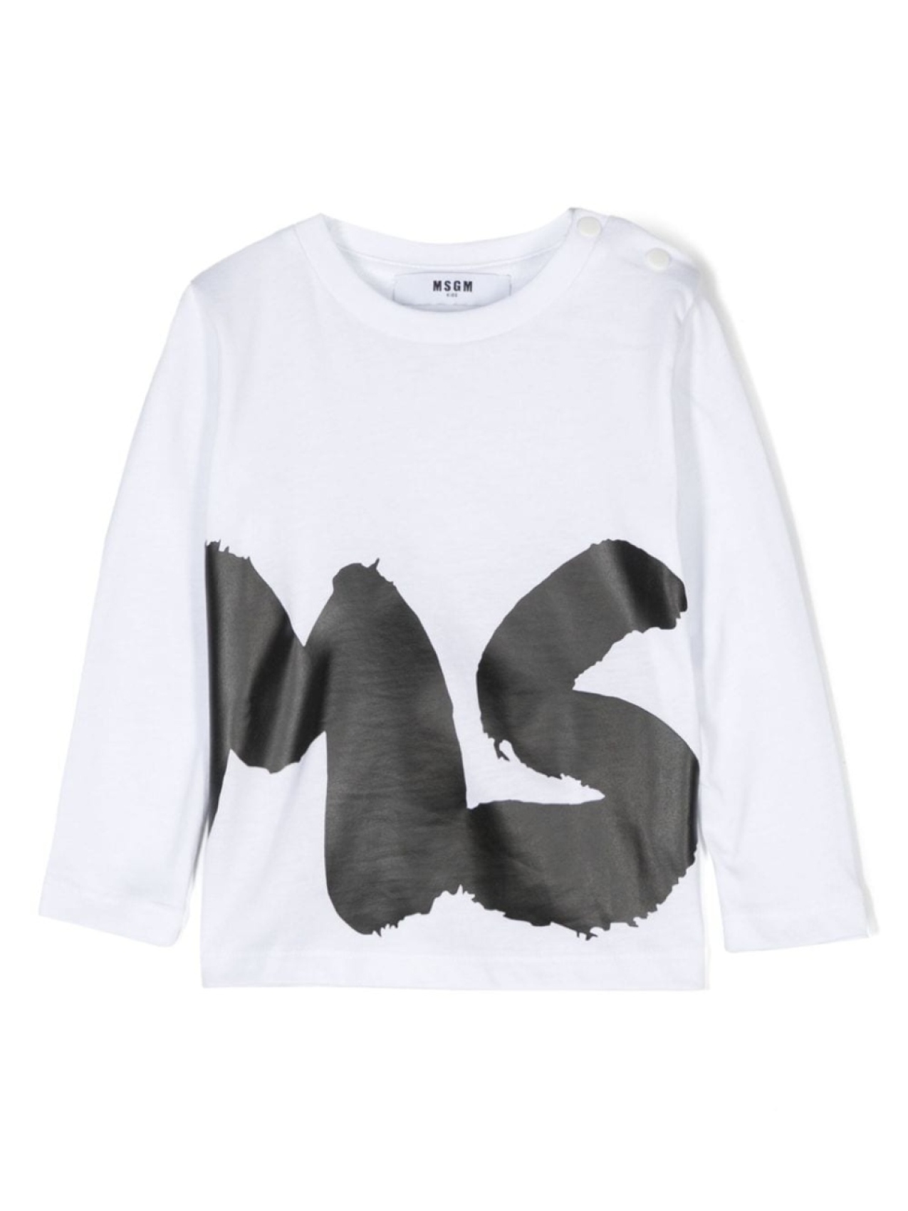 

MSGM Kids футболка с логотипом, белый