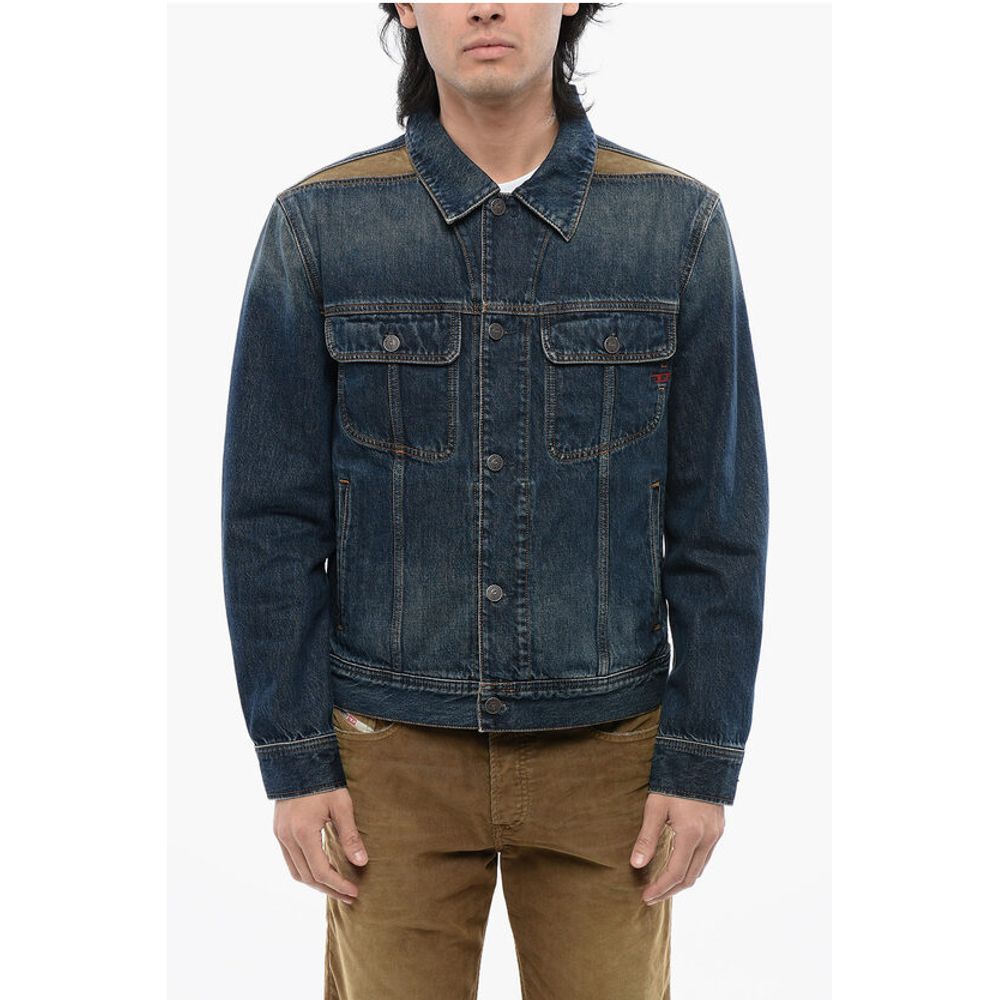 

Джинсовая куртка D-BARCY-RS-D с контрастными вставками Diesel, Blue