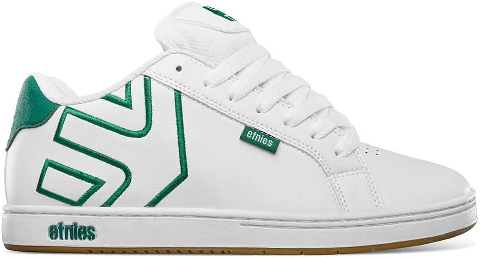 Etnies Fader - Классический скейт-стиль с модным объемным дизайном, усиленная подошва, мягкая посадка, кеды на каждый день, белый/зеленый — фото 3