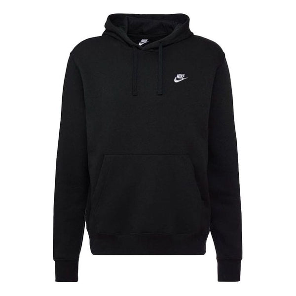 

Толстовка Nike Sportswear Club Fleece Pullover Hoodie 'Black white', черный