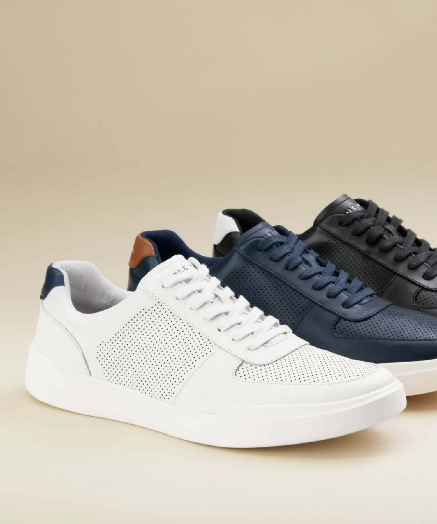 Мужские кроссовки COLE HAAN Grand Crosscourt из натуральной кожи белые