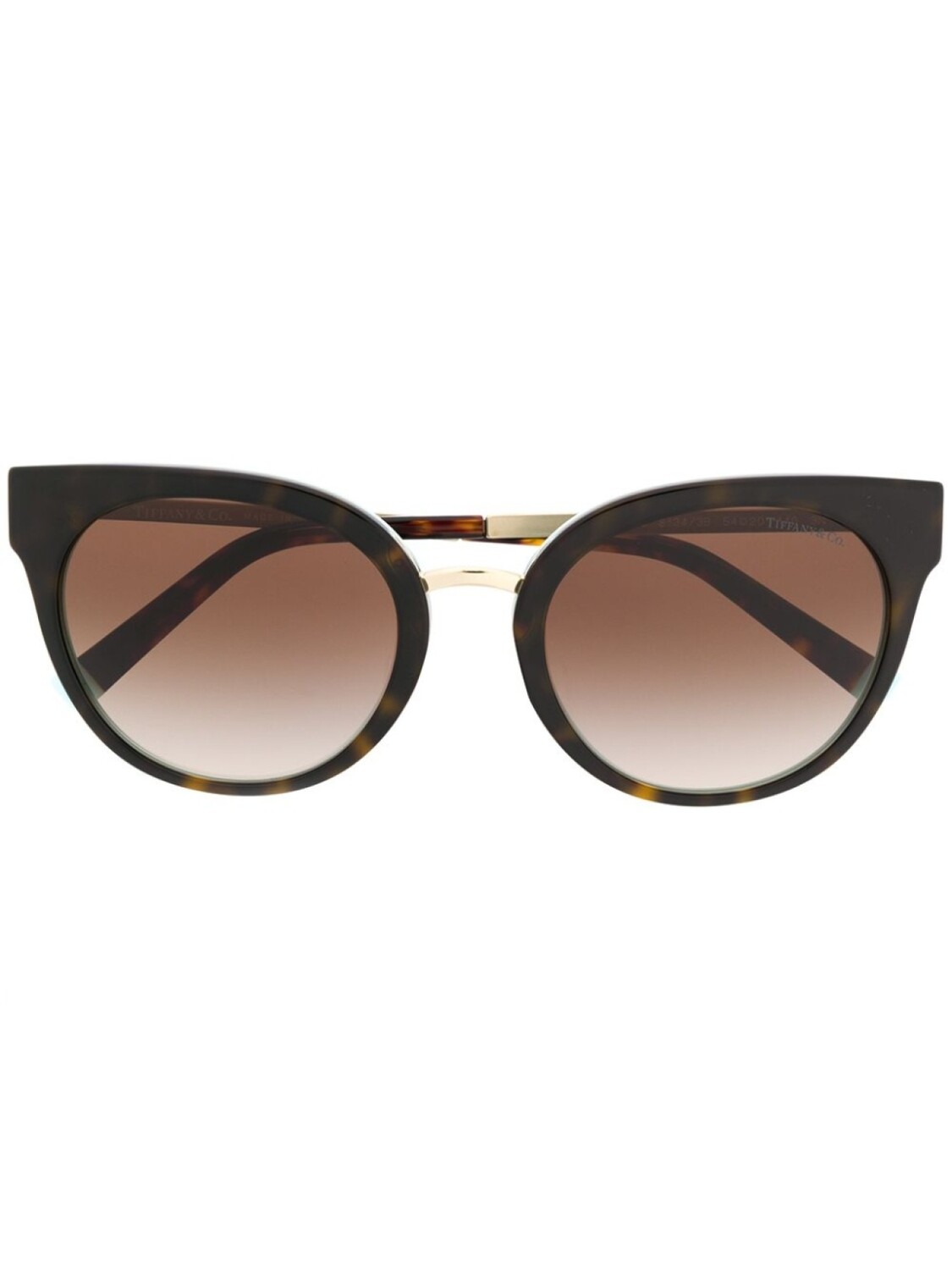 

Tiffany & Co Eyewear солнцезащитные очки в оправе 'кошачий глаз', коричневый