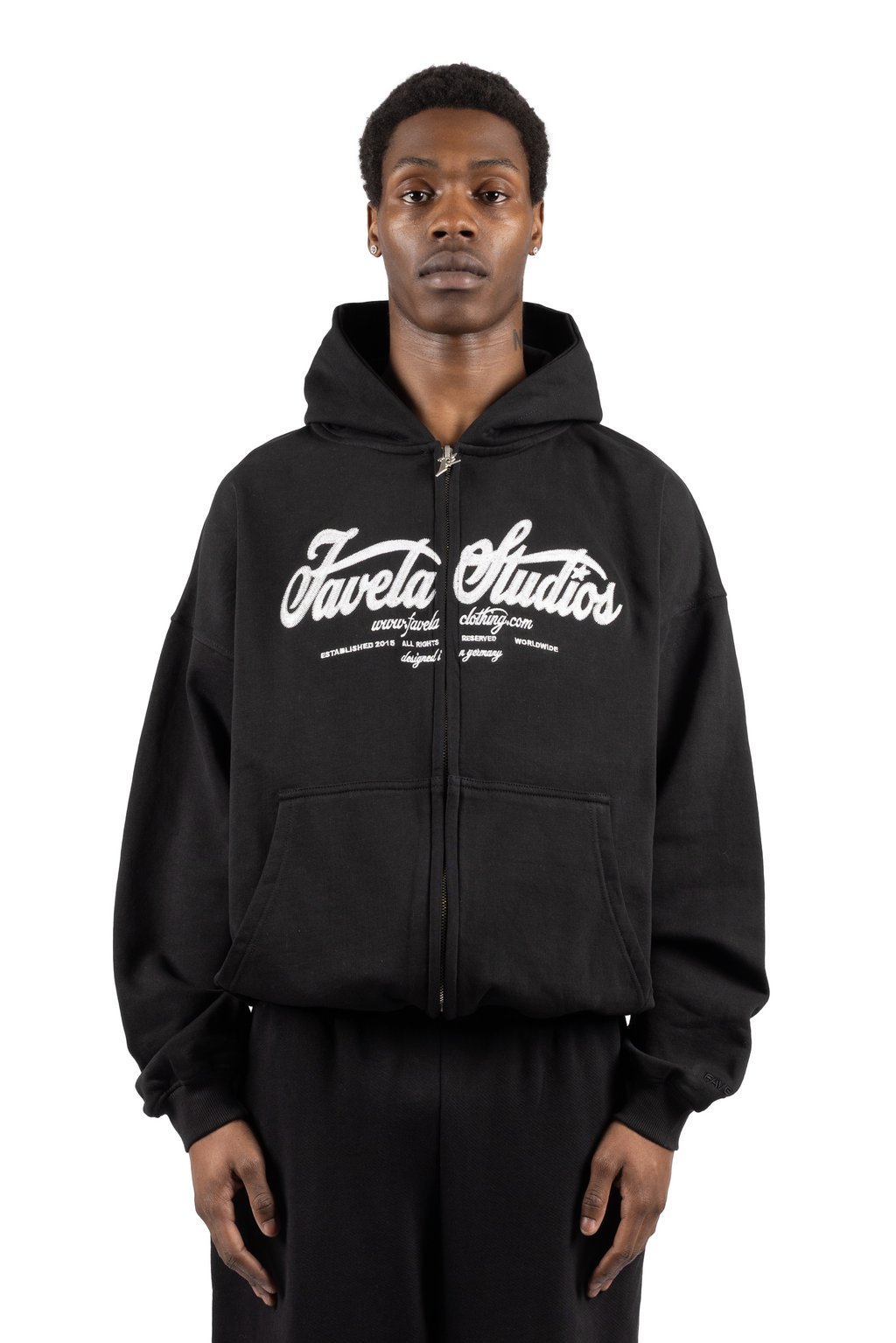

Толстовка на молнии FRONTZIP FAVELA, черный