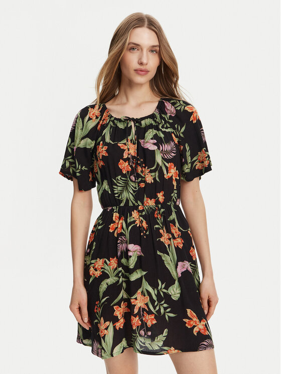 

Летнее платье стандартный крой ERJWD03869 Roxy, черный