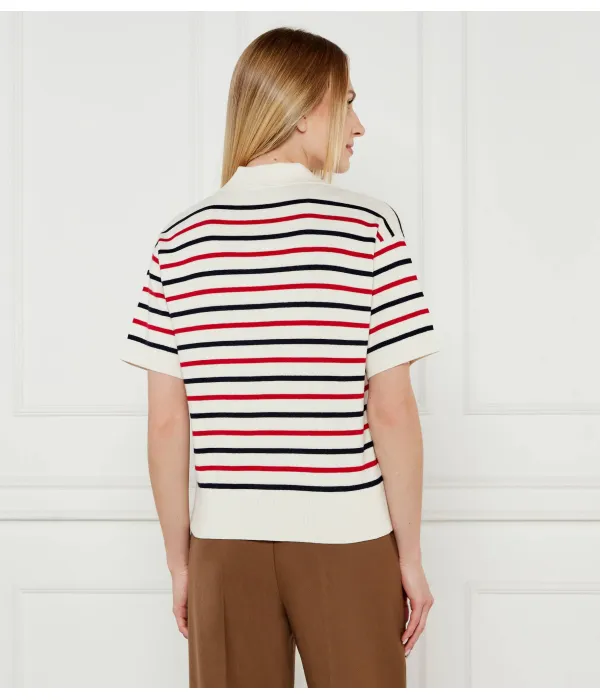 Футболка поло Loose fit Tommy Hilfiger, бежевый — фото 3