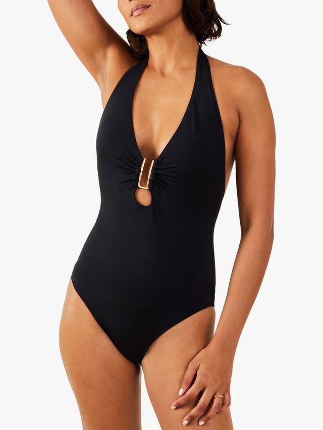 

Формирующий купальник Metal Halterneck Accessorize, Black