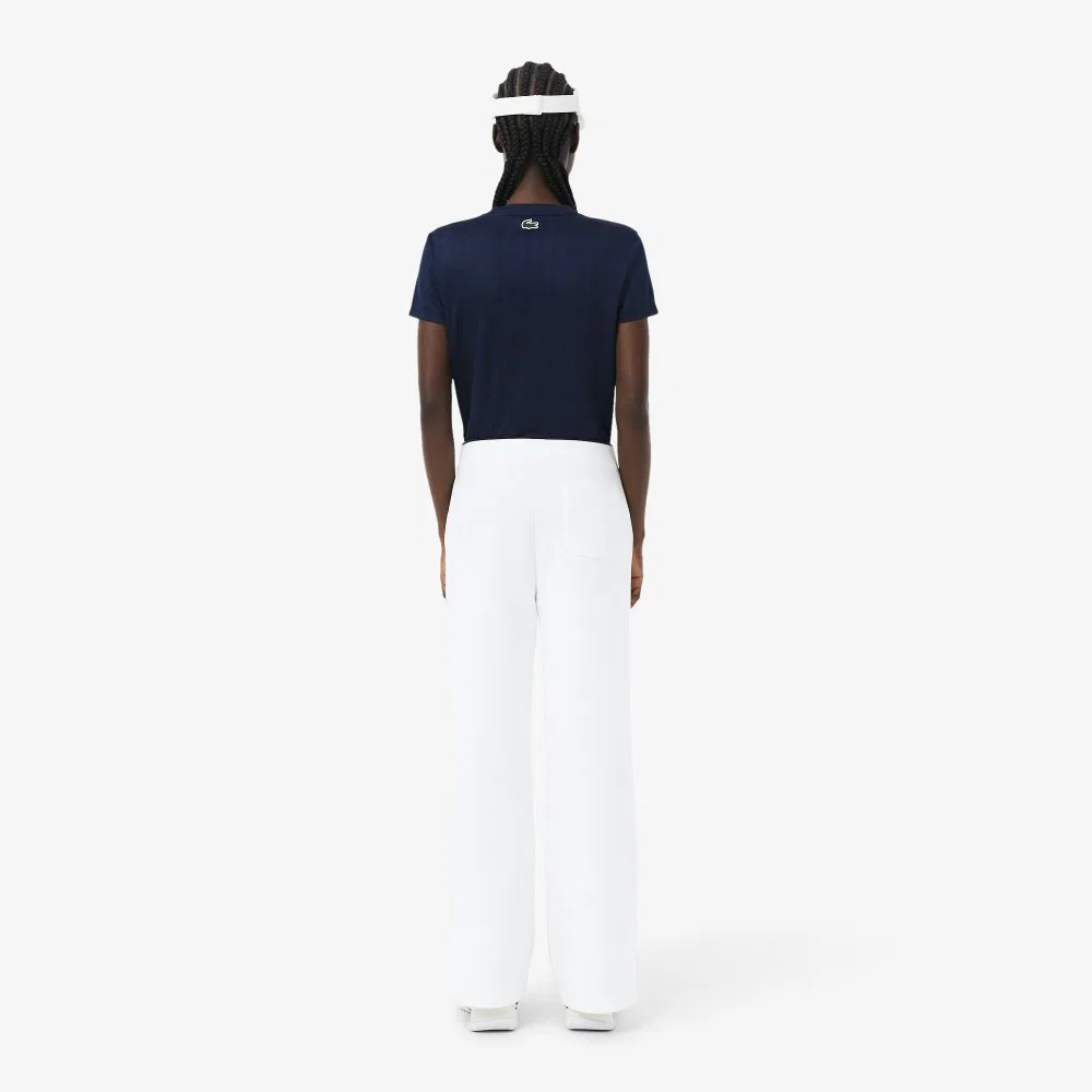 Брюки теннисные Lacoste Heritage, женские, белые — фото 3