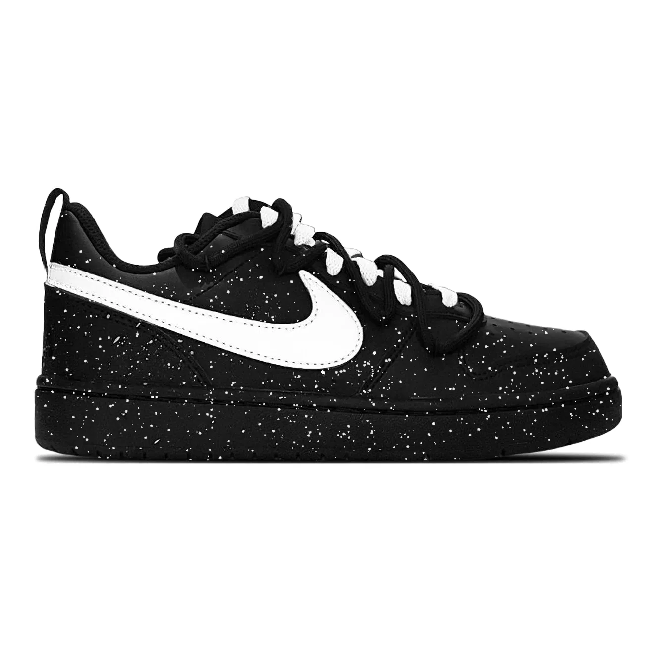 Кроссовки детские кеды Nike Court Borough Leather Black White — фото 3
