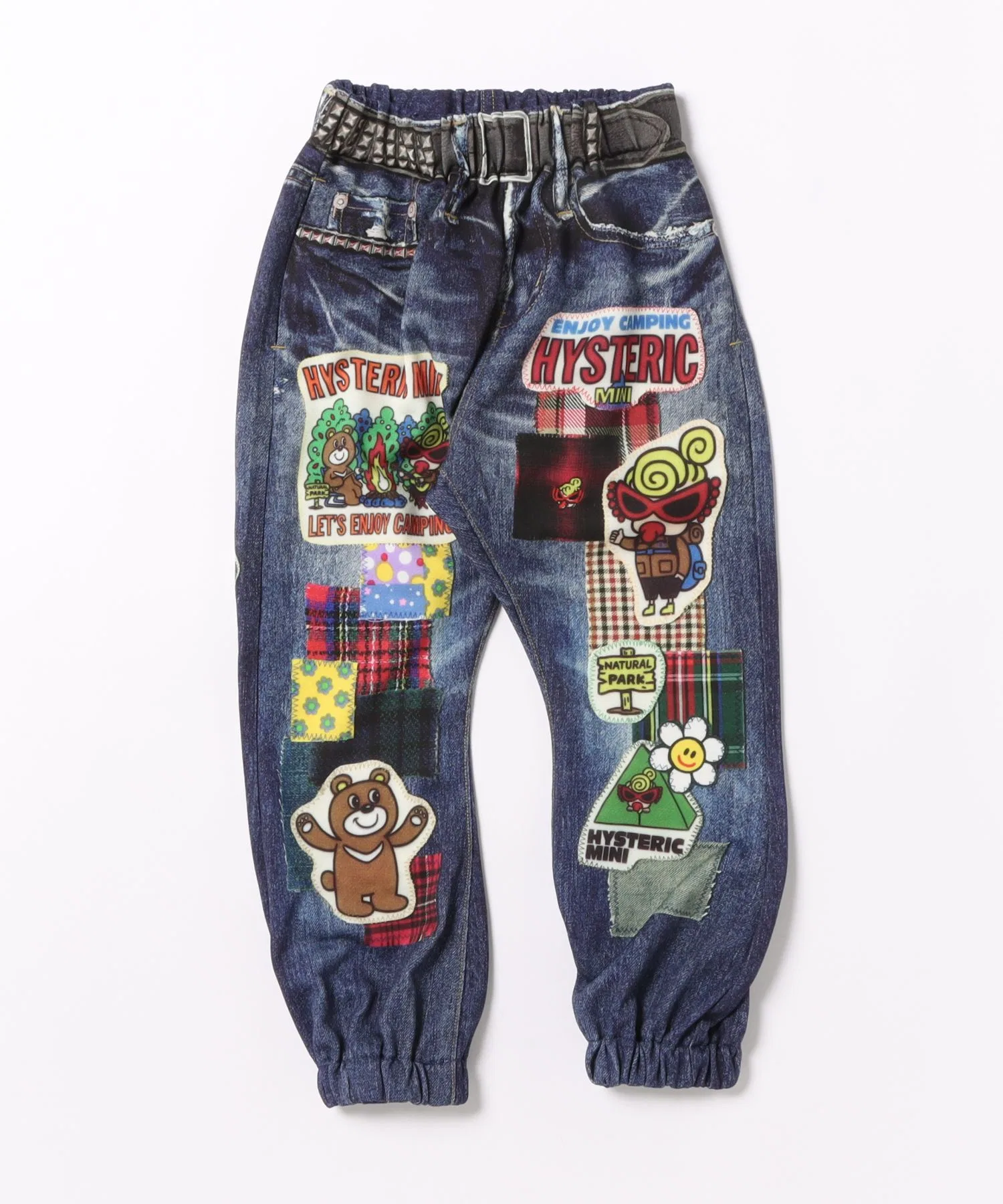 Детские брюки HYSTERIC MINI с принтом CAMP BEAR