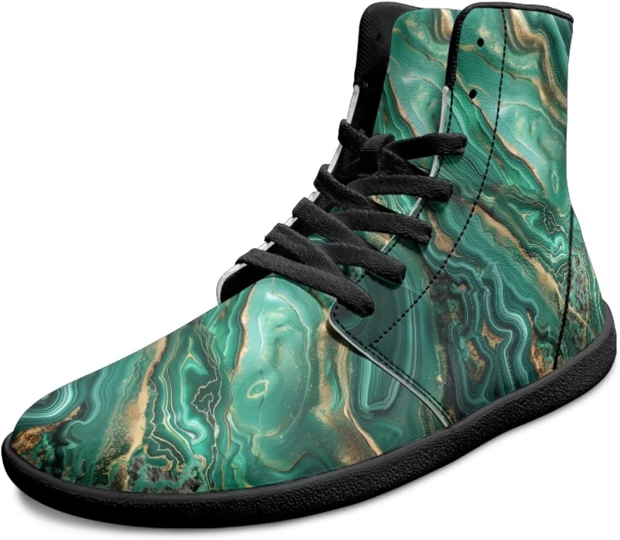 

Мужские минималистичные ботинки босоножечного типа с кожей, широким носком, высокие кроссовки, повседневная обувь для ходьбы, спортивная обувь с нулевым перепадом, ботильоны Chririnla, бирюзовый