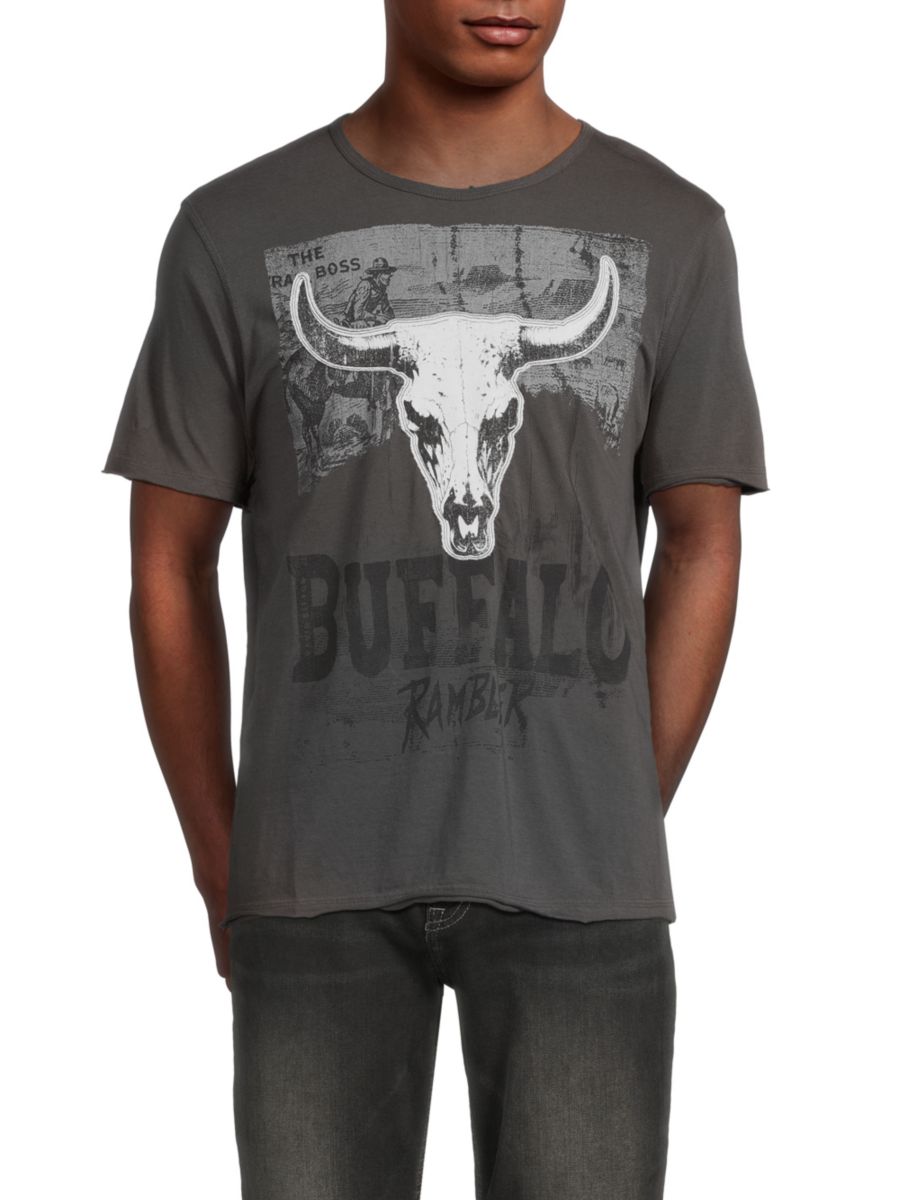 

Футболка с рисунком Тилтона BUFFALO David Bitton, угольный