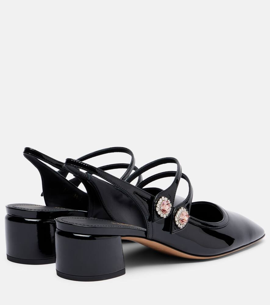 Туфли-лодочки Milly из лаковой кожи на шпильке Ferragamo, Nero — фото 2