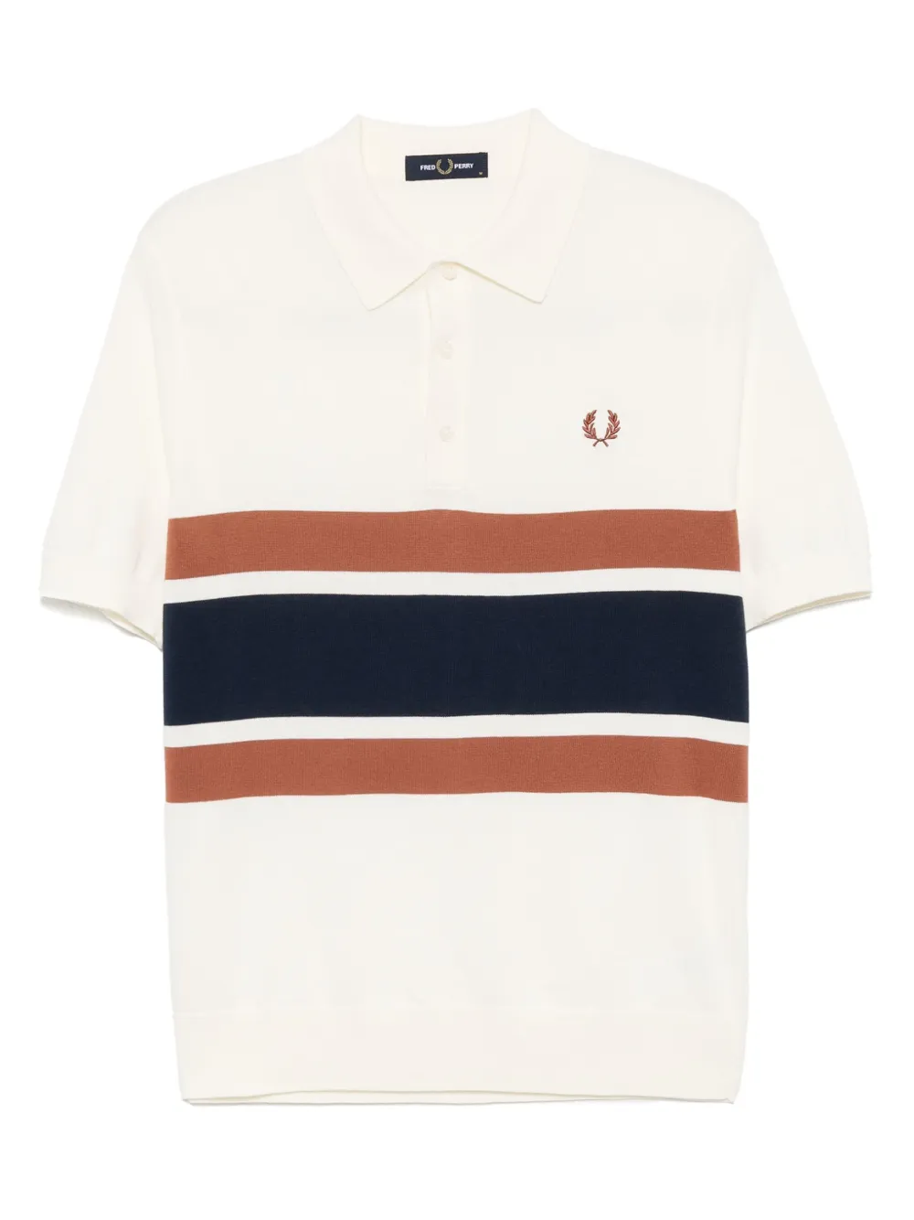 

Трикотажная рубашка поло со вставками Fred Perry, нейтральный