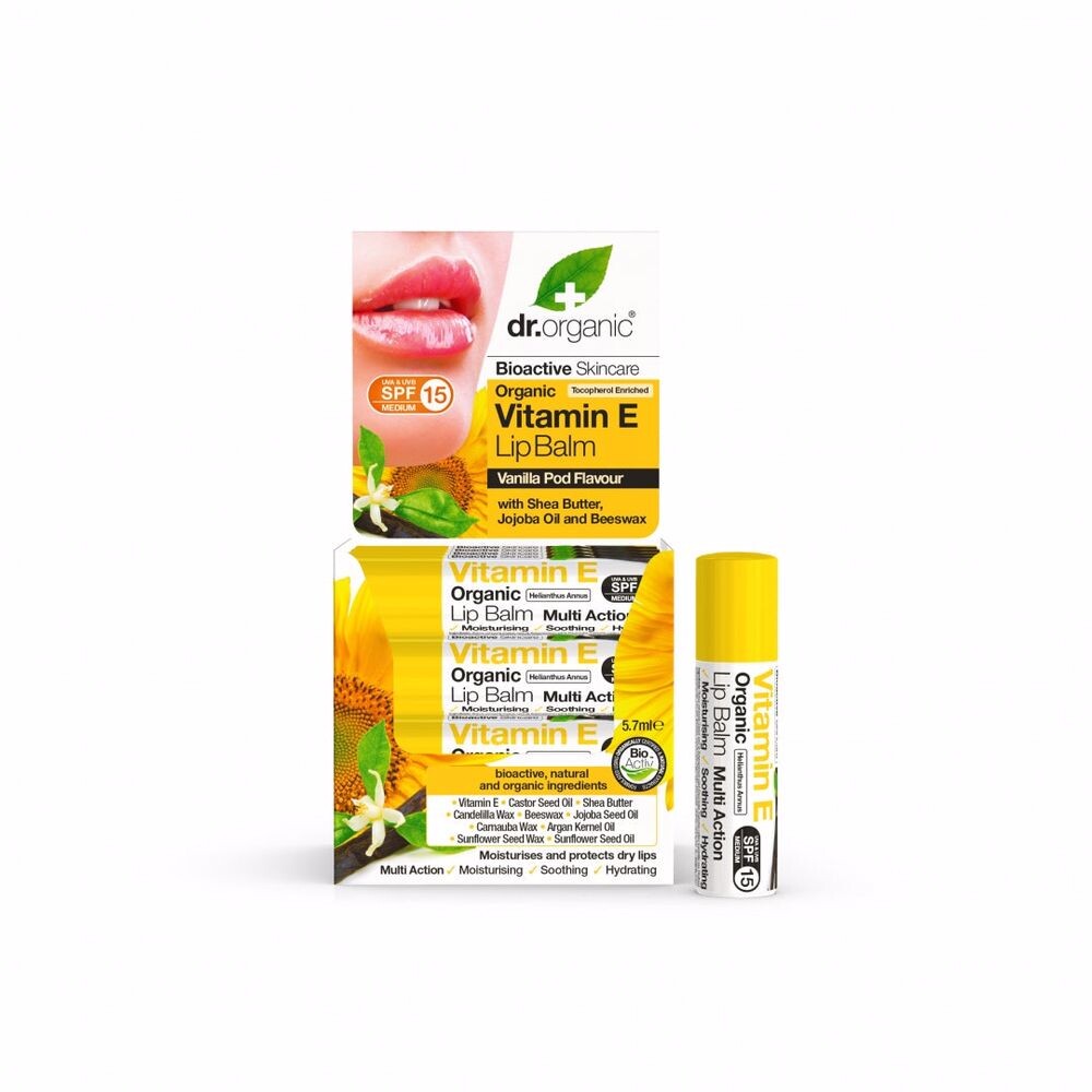 

Губная помада Balsamo Labial Con Vitamina E Dr. Organic, 5.7 мл