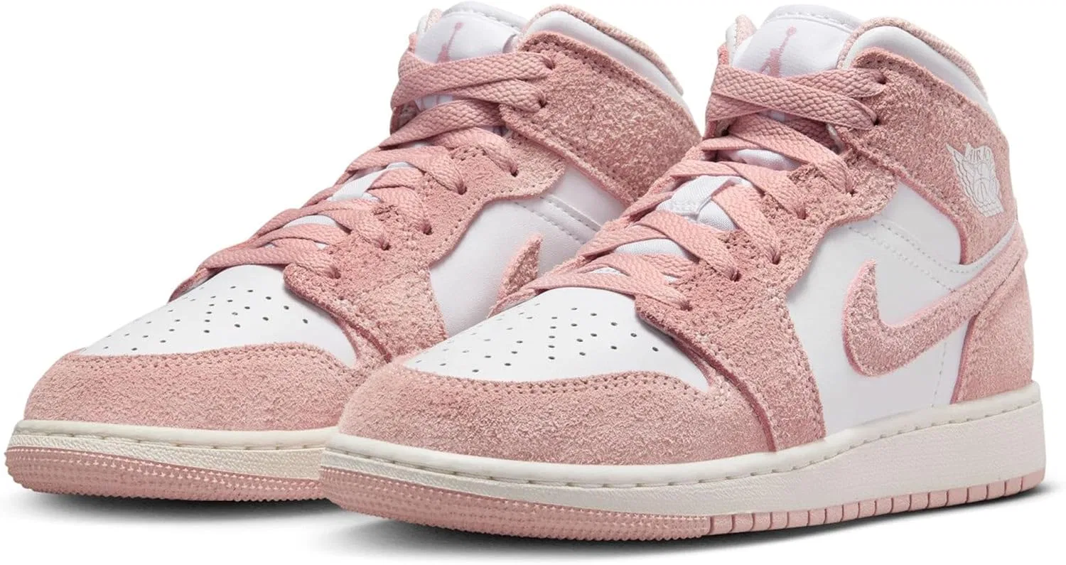 Кроссовки Nike Air Jordan 1, белый/парус/легендарный розовый — фото 2