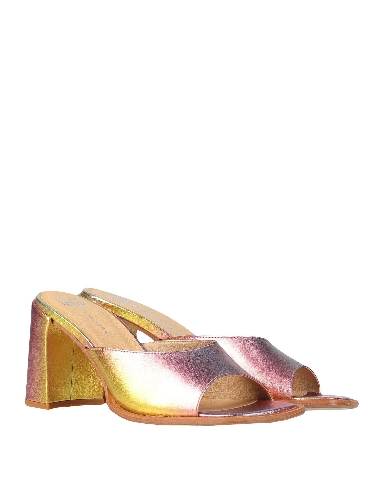 Сандалии Marlon Metallic Sandals E8 By Miista, розовое золото — фото 4
