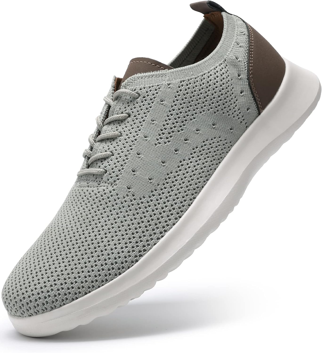 

Мужские повседневные оксфорды VILOCY, вязаные легкие дышащие модные кроссовки, светло-серый