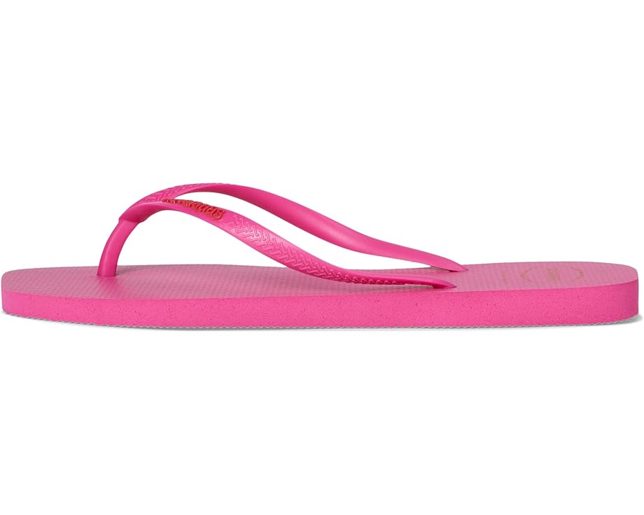 Сандалии Havaianas Slim Square Logo Pop Up Sandals, цвет Pink Flux — фото 3