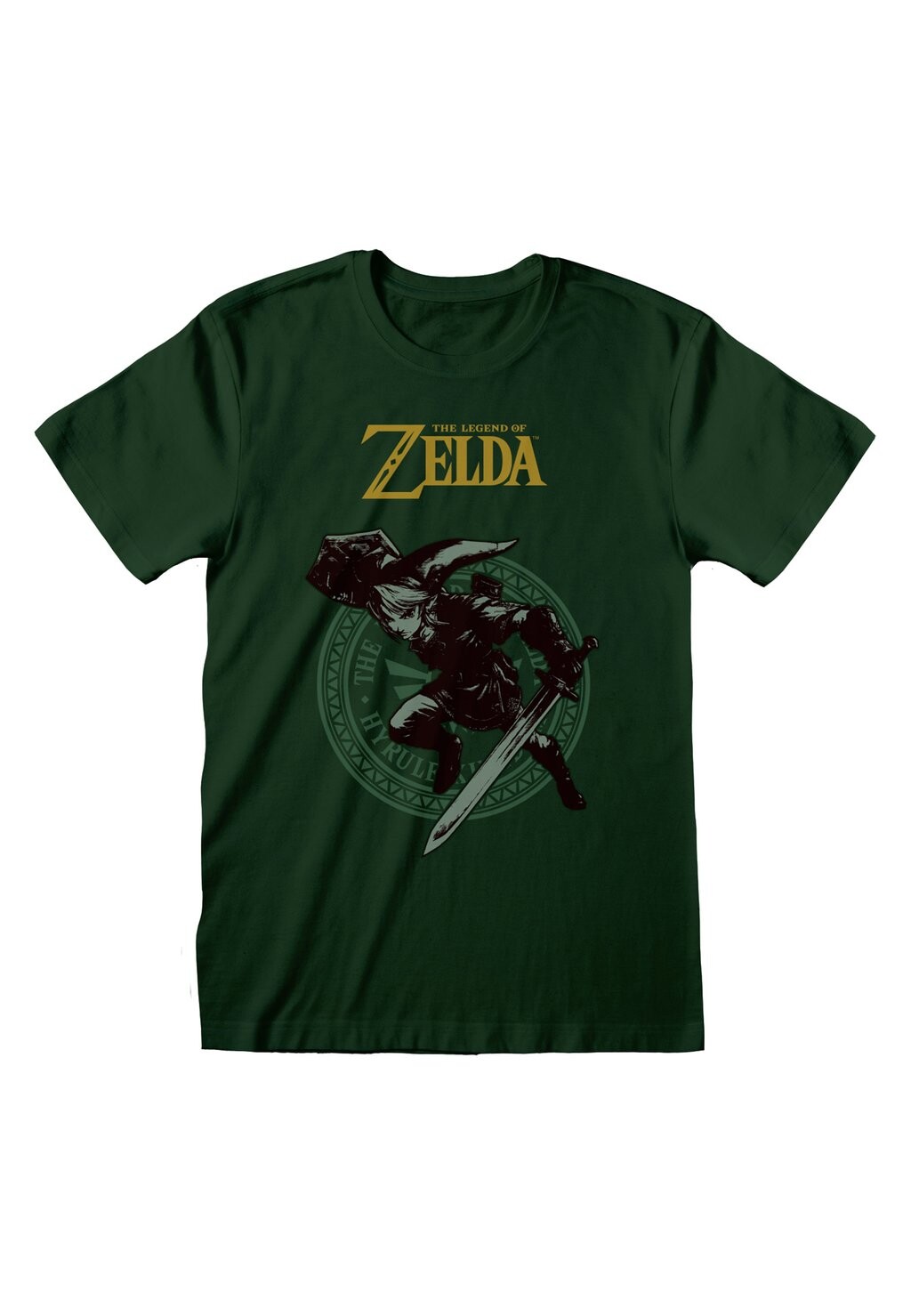

Футболка с принтом NINTENDO LEGEND OF ZELDA Henry Tiger, темно-зеленый
