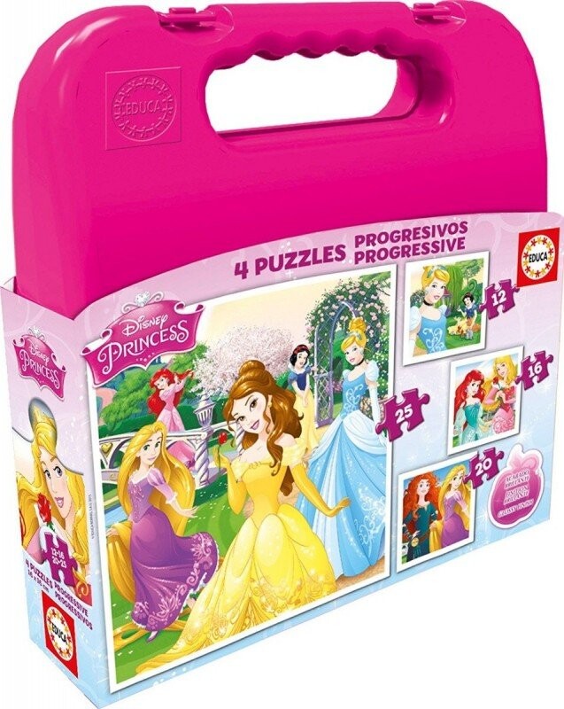 

Educa, пазлы Disney, Принцессы, 16/12/20/25 шт.