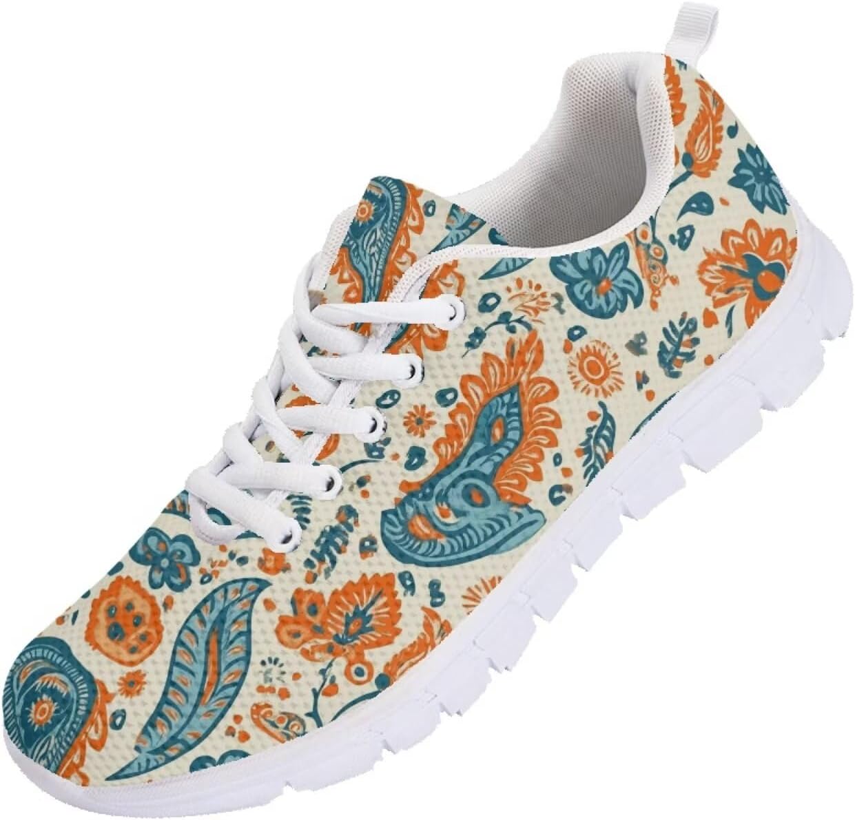 

Кроссовки Funnydude для мужчин 2025 осенние, для тренировок, легкие, дышащие, сетчатые, для зала, Vintage Floral