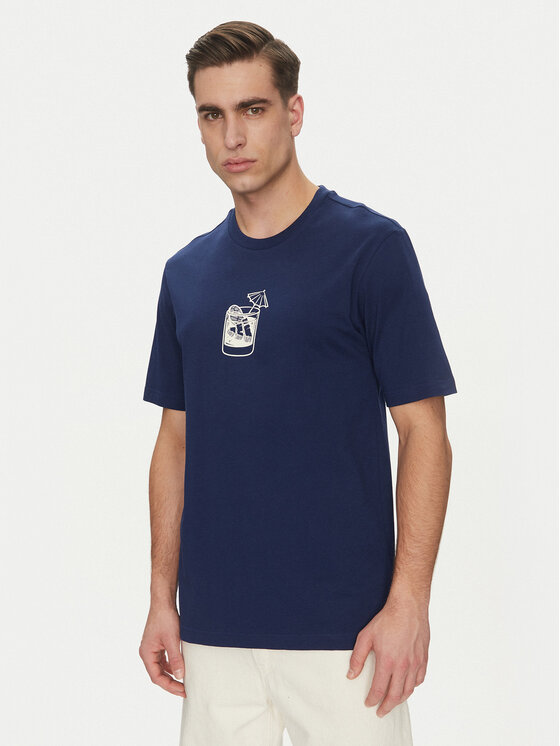 

Футболка обычного кроя Lounge Drink Graphic JJ4014 Adidas, синий
