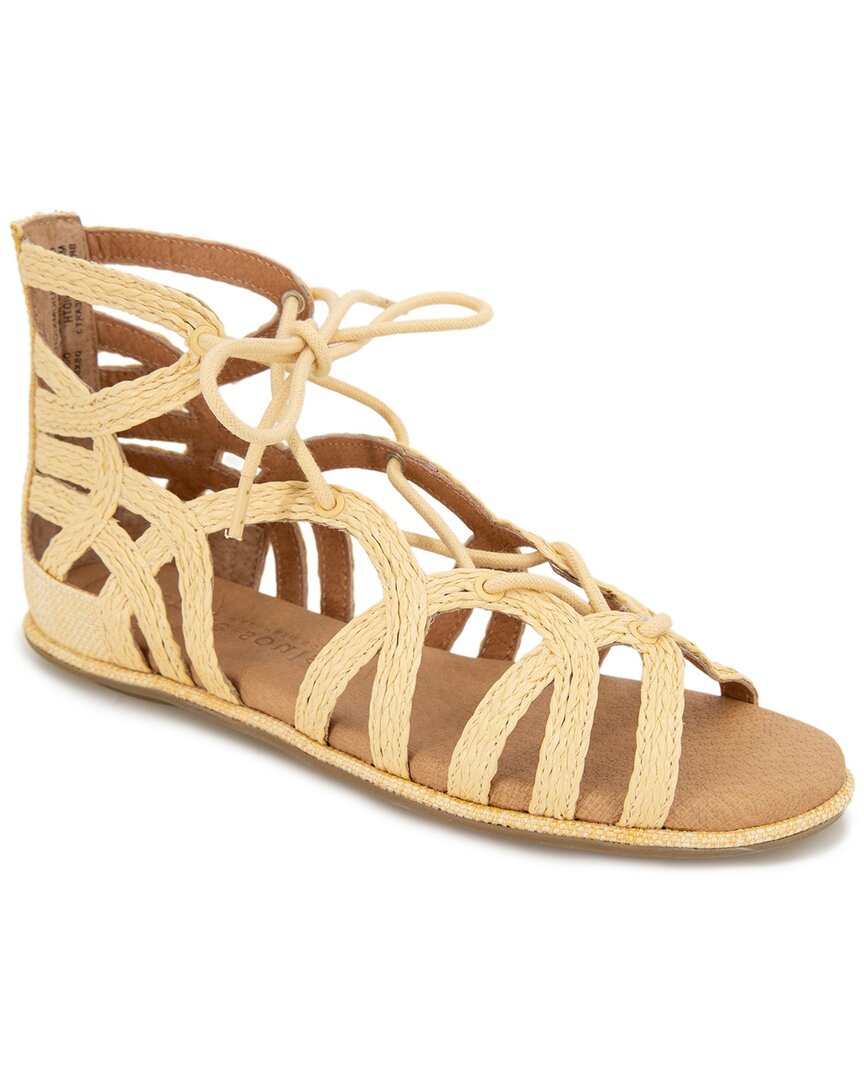 Gentle Souls by Kenneth Cole Break My Heart 3 кожаные сандалии, бежевый