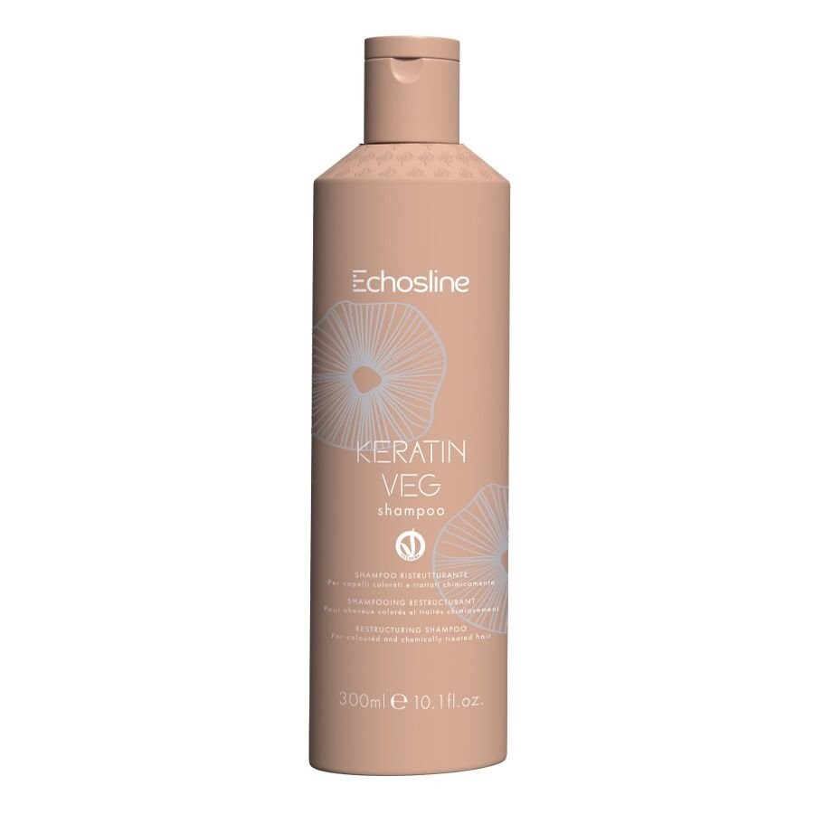 

Echosline, Keratin Veg, восстанавливающий шампунь для волос, 300 мл