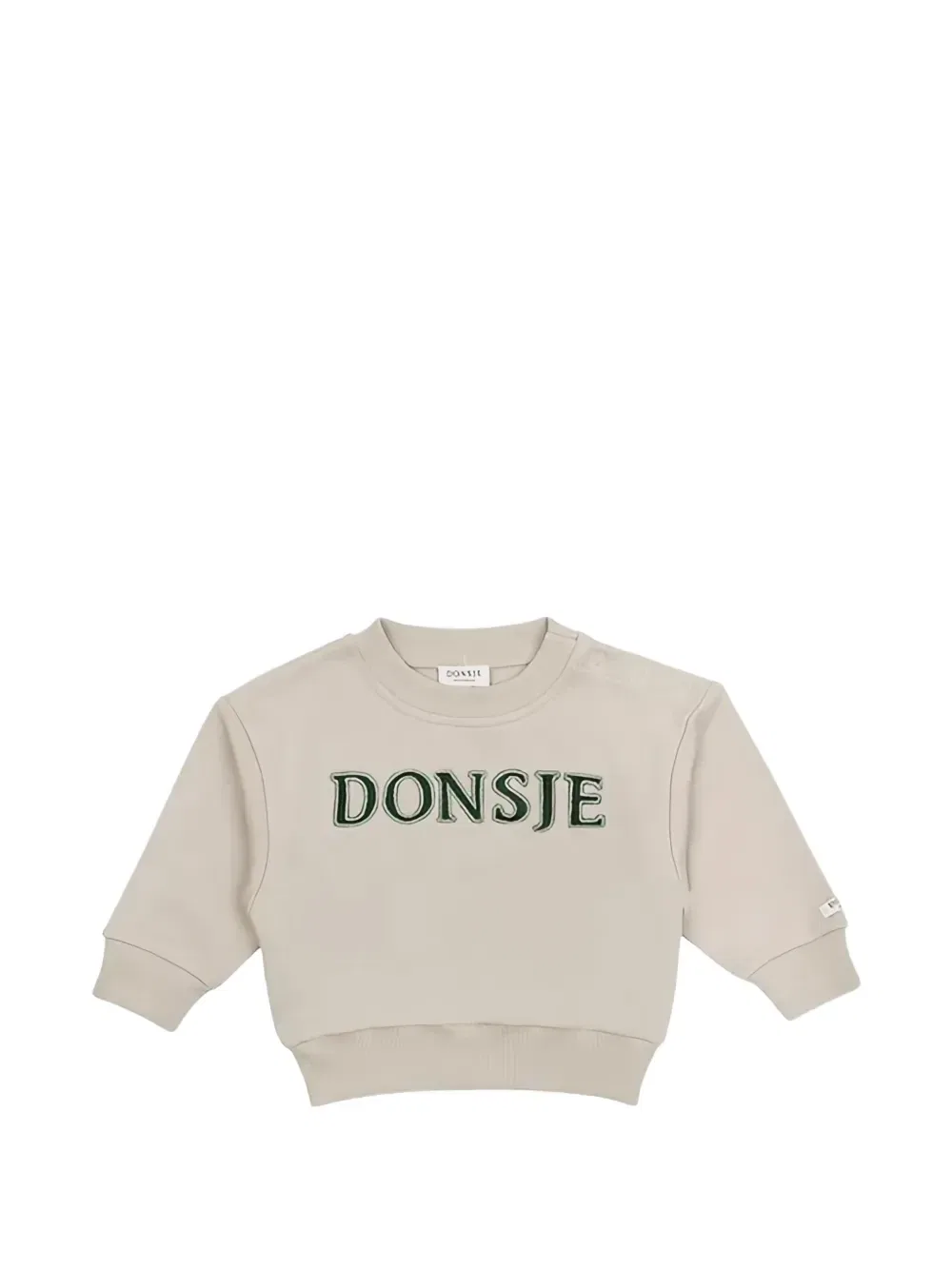 Свитшот с вышитым логотипом Donsje, бежевый