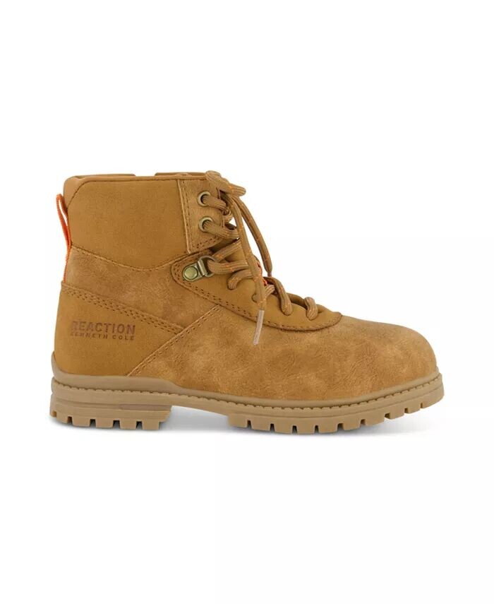 Ботинки Isaac Gabriel Lace Up для маленьких и больших мальчиков Kenneth Cole New York, коричневый — фото 4