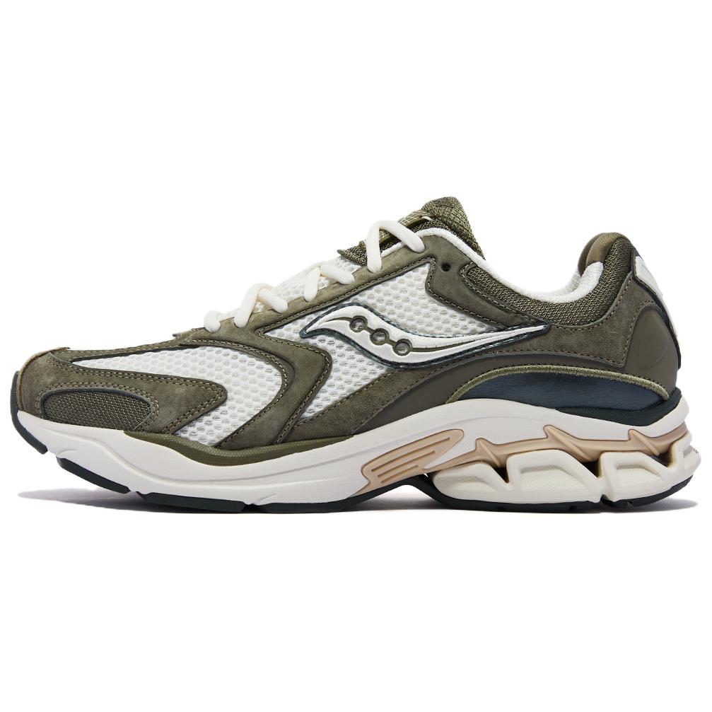 

Saucony GRID FUSION Дышащие повседневные кроссовки для бега Unisex белые зеленые