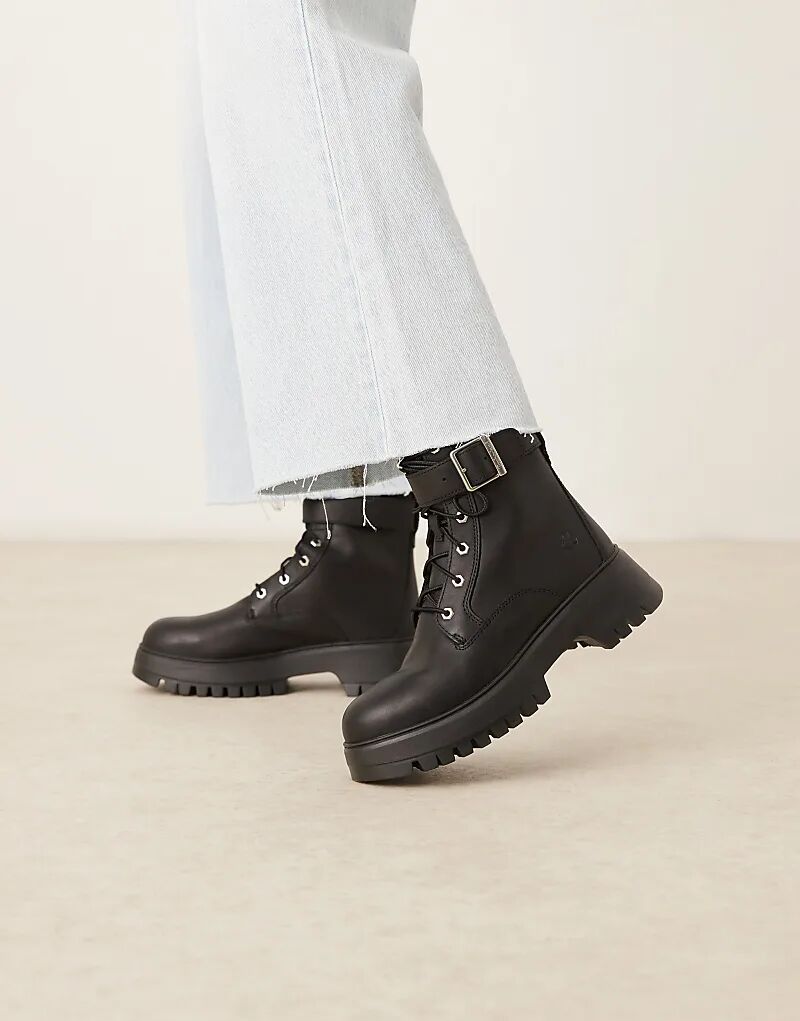 Ботинки Timberland Cora Valley на шнурках черного цвета