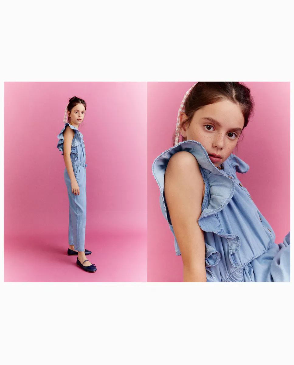 

Длинный девичий комбинезон Kids El Corte Inglés, синий