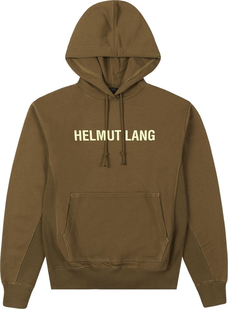 

Худи Helmut Lang Box Logo 'Olive Green', зеленый