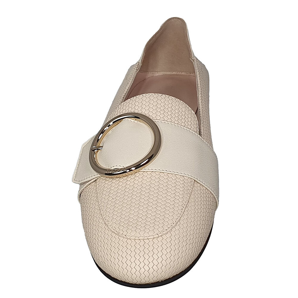 Женские кожаные туфли на плоской подошве Bally Clariska 6301227 с тиснением костей — фото 2