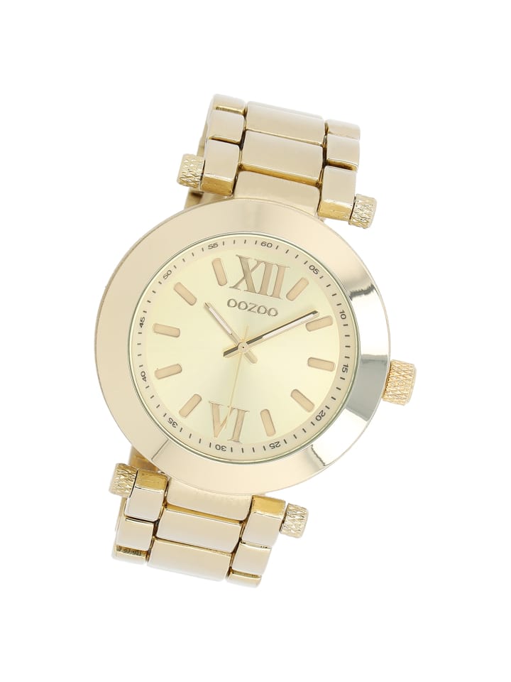 

Аналоговые наручные часы Oozoo Vintage Series, золотые, большие (примерно 40 мм)