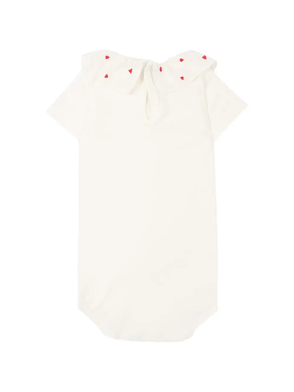 Боди с вышивкой в виде сердечек Petit Bateau, нейтральный — фото 2