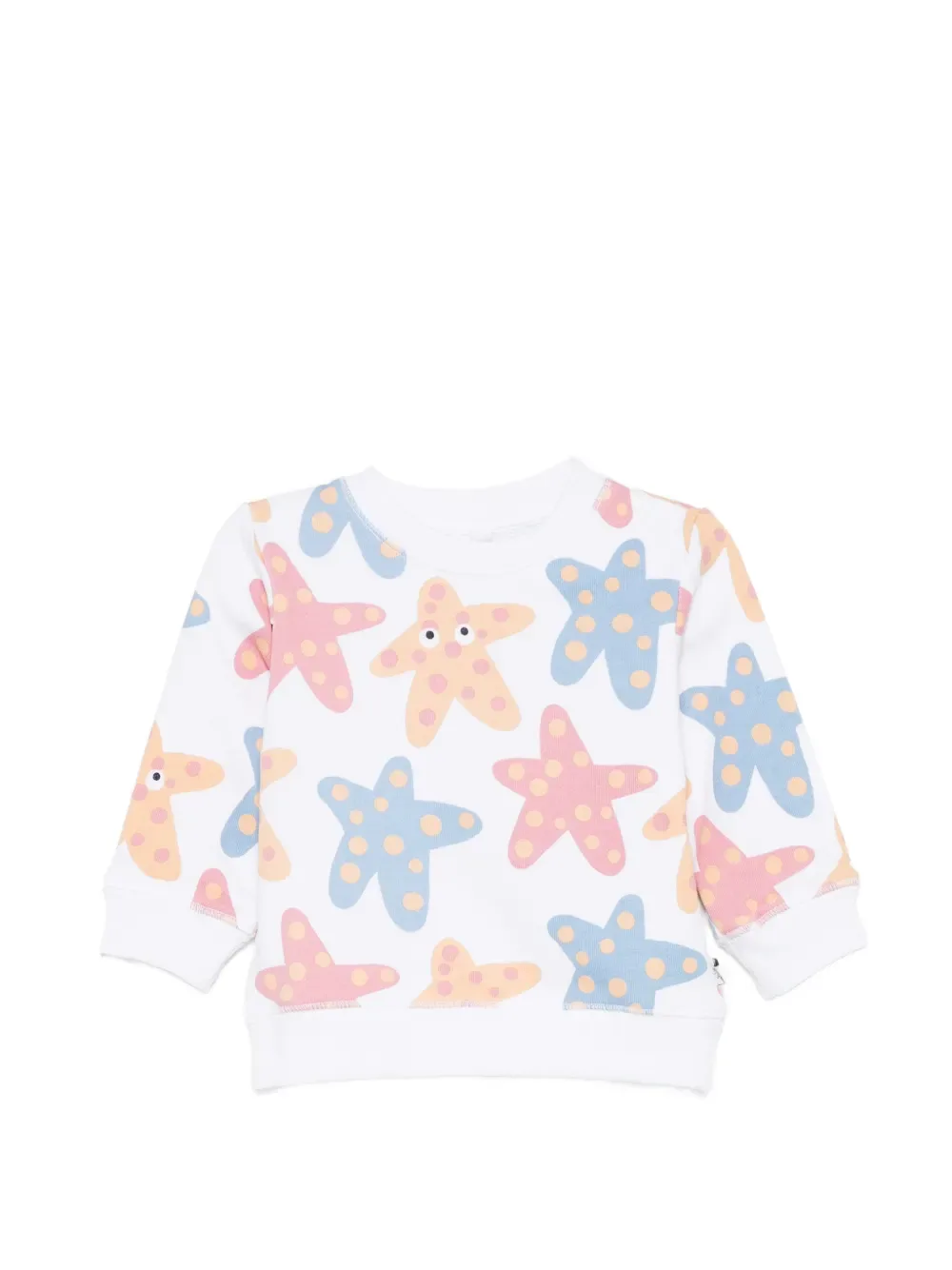 Свитшот с принтом морской звезды Stella McCartney Kids, белый
